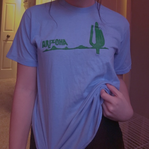 fine apparel Tops - THRIFTED fine apparel blue arizona tee
